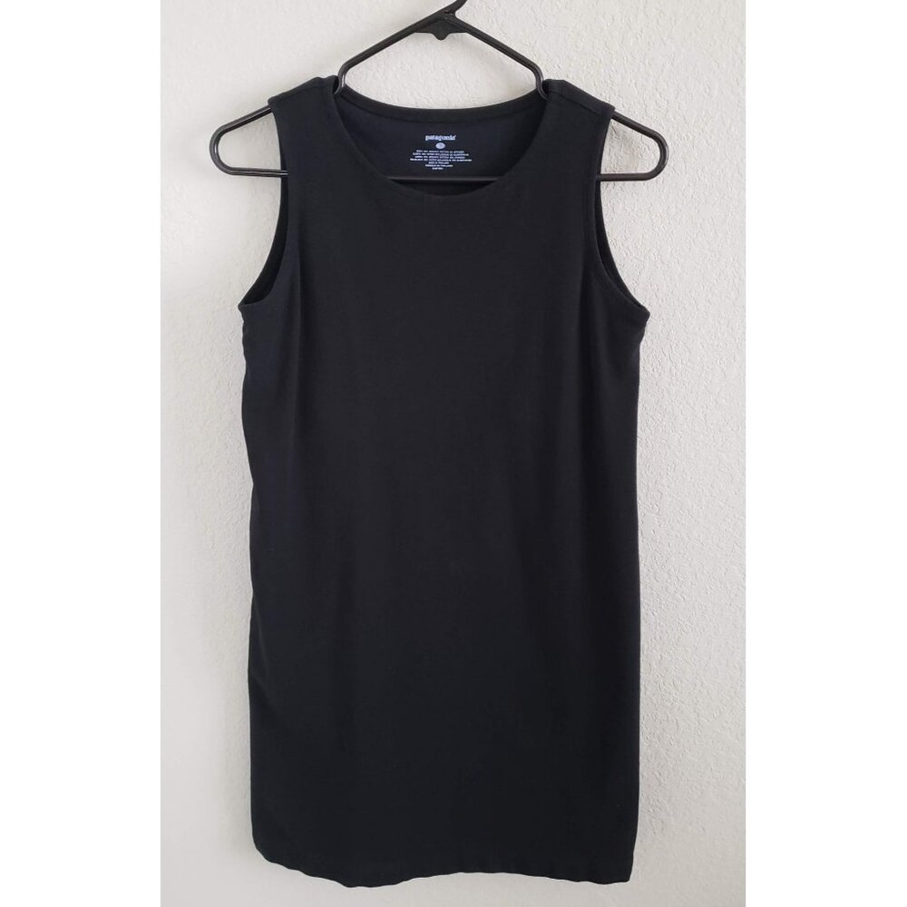 Patagonia Woman's Size S Black Athletic Dress with Built in Bra Organic Cotton